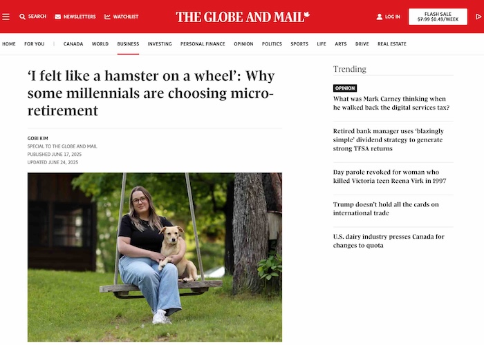 Micro-retirement article